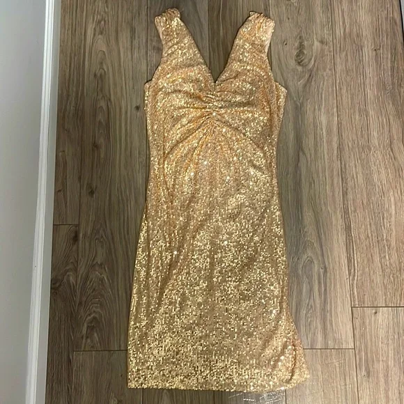 slim fit dress slacks Chinese Laundry] Go On-2 Dress Heel-Gold — The Burlap Sack Boutique main image 0